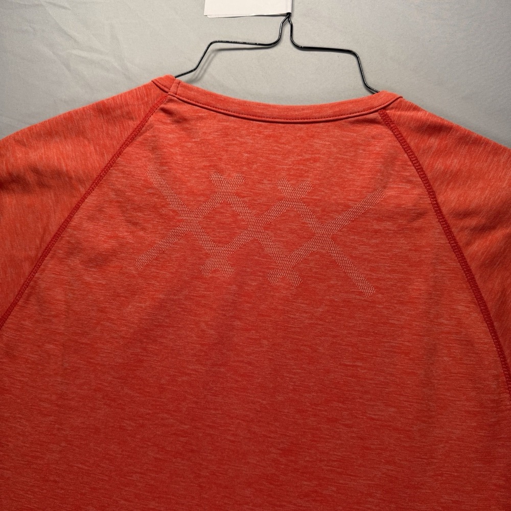 Rhone Shirt Mens Medium Orange Short Sleeve Crewneck Performance Stretch Tech - Picture 7 of 11